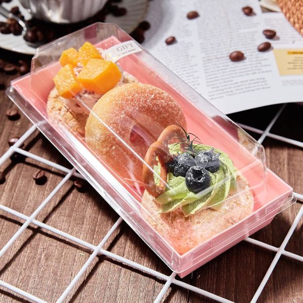 Charcuterie Boxes With Clear Lids, Pack Pink Bakery Boxes, Cookie Boxes, Small Treat Boxes For Pastry, Sandwich, Cupcakes, Strawberries, Dessert To Go Containers