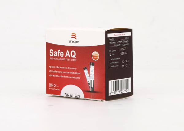 Individual Test Blood Glucose Strips 10 Test Results Blood Types Long Service Life