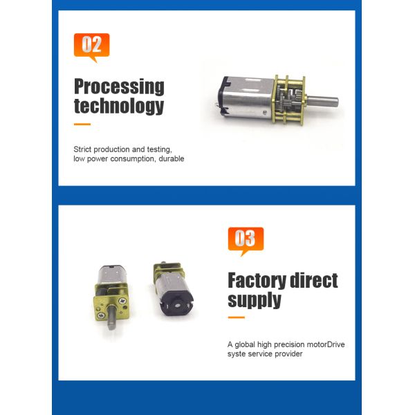 12mm FT-12FGMN20 Micro Metal Brush Gear Motor For Shared Charging Pile