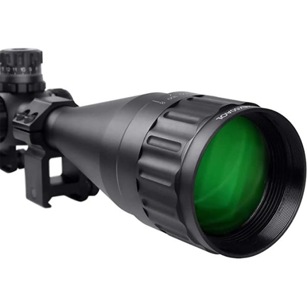 Red Green Blue Three Color illuminated tactical Reticle Riflescope 6-24x50mm
