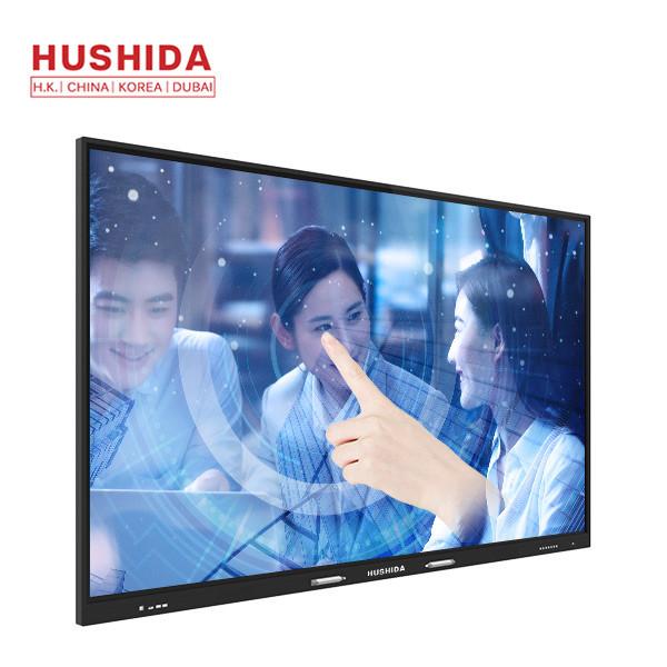 HUSHIDA Teaching All In One Touch Screen Lcd Monitor Multimedia Smart Board 65 Inch