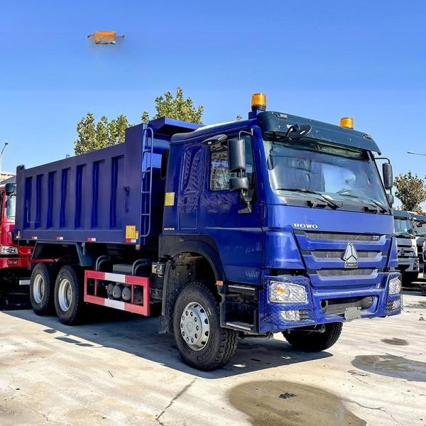 6x4 371hp 10 Wheeler Sinotruk Dump Truck , Second Hand Howo Dumper Truck