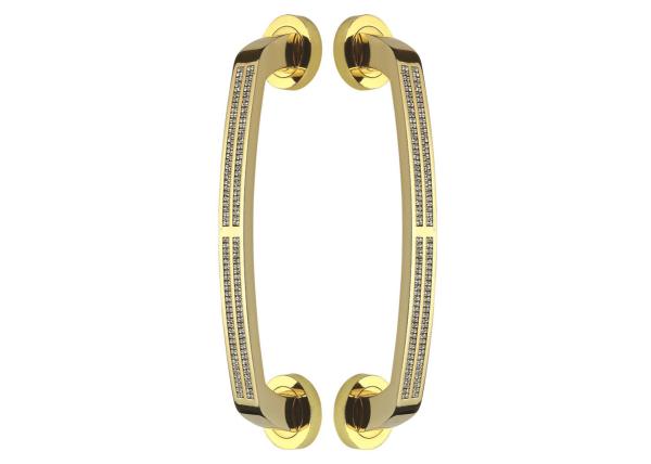Diamond antique copper Door Pull Handles exterior big sliding door glass door pull handle