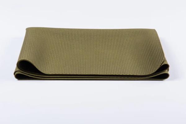 Ultra-Thin foldable Mat, Natural Rubber Mateial, Non-slip Portable Yoga/Outdoor Blanket Travel Pad,Hot Yoga Mat-Green