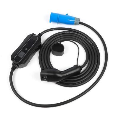 IP66 tipo - tipo portátil do carregador de Ev de 2 móbeis - 2 32A 1 fase 7,4 quilowatts