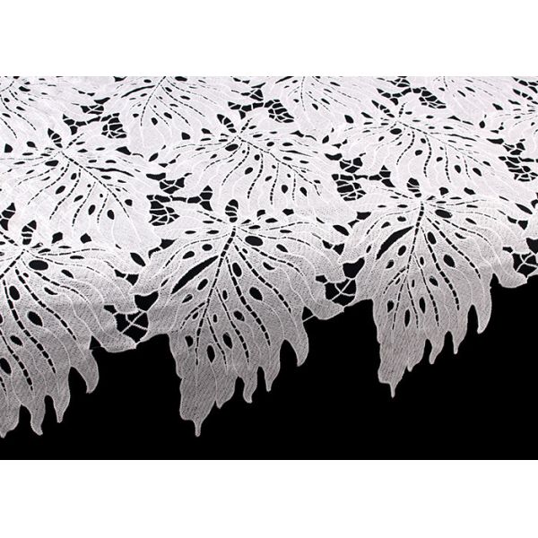дизайн лист ткани шнурка полиэстера молока 125км поли/ткань гипюра вышитая для платьев
