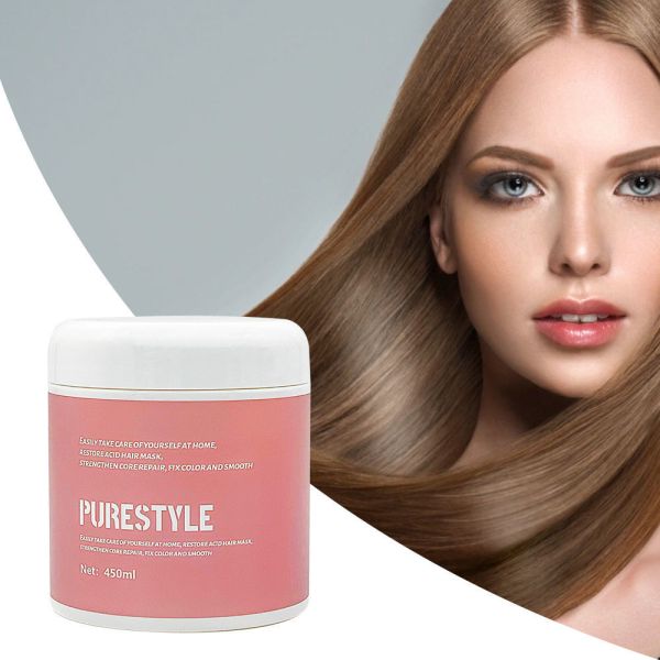 450ml Organic Hair Mask Smoothing Collagen Keratin Treatment Hair Care Conditioner Hair Straightening Cream OEM