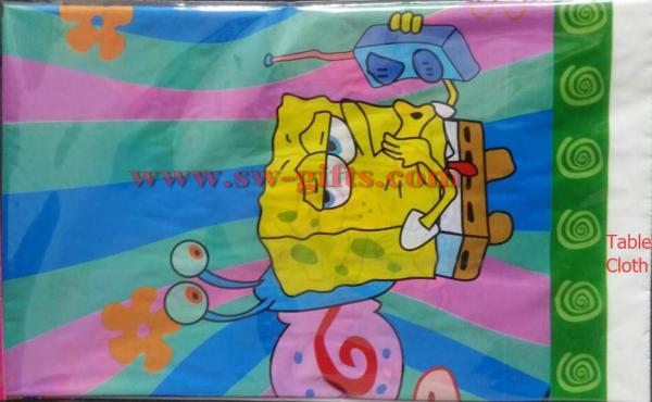 SpongeBob theme party set kids birthday party suppliers child Decoration evening party set celebration decoration