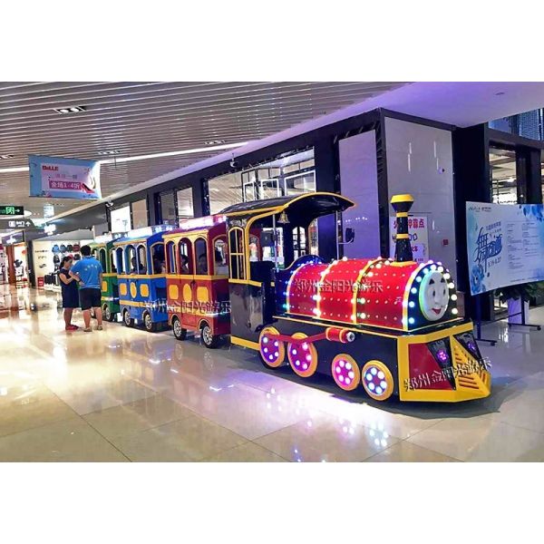 Amusement Park Trackless Kiddie Train 14P Electric Tourist Train 2200w / 60V
