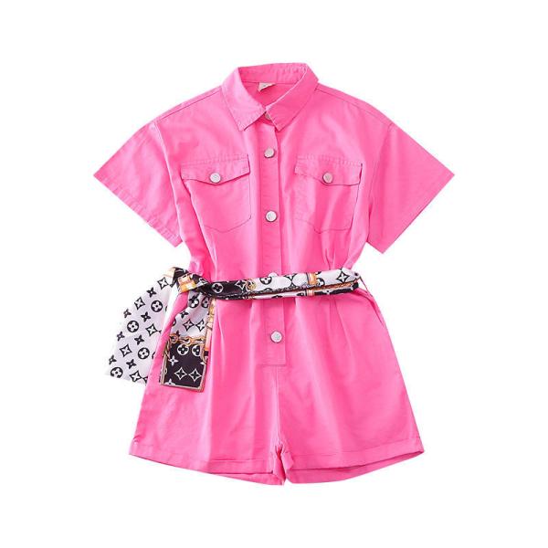 Children'S Outfit Sets Girls Overalls High Waisted Casual Children'S Clothing Trend