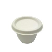 La fibre de canne à sucre 100 % biodégradable tasse la tasse jetable de partie de tasse de sauce