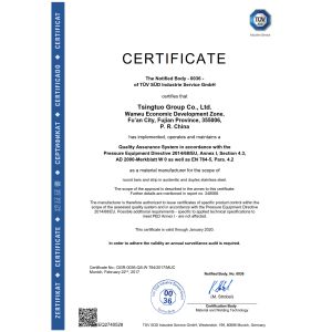 Ningbo Juye Metal Technology co.,ltd Сертификации