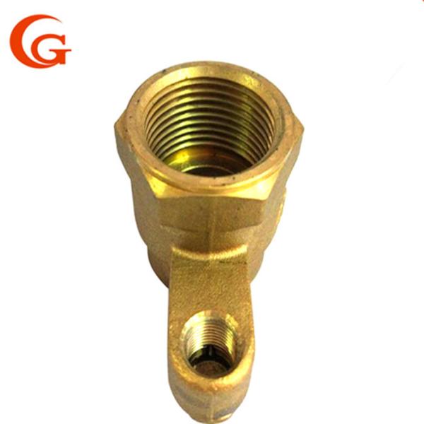 Hexagonal Brass Water Pipe Fittings , 45D Flared Pipe Fittings