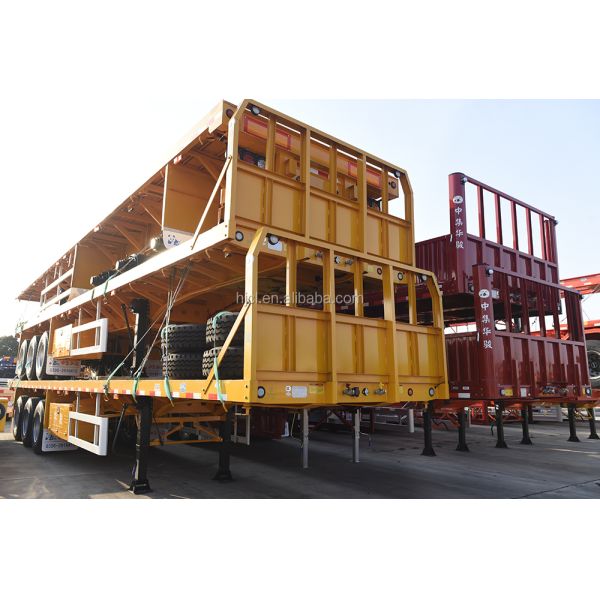 Leading JUNLONG L400 3 Axle 40 Tons Fence Semi Trailer for Heavy-Duty Applications