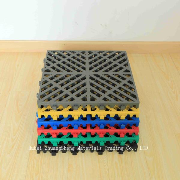3.9mm Plastic Floor / Plastic Permeable Floor / Modern Interlocking PP Flooring Indoor Sports Plastic Floor Mats