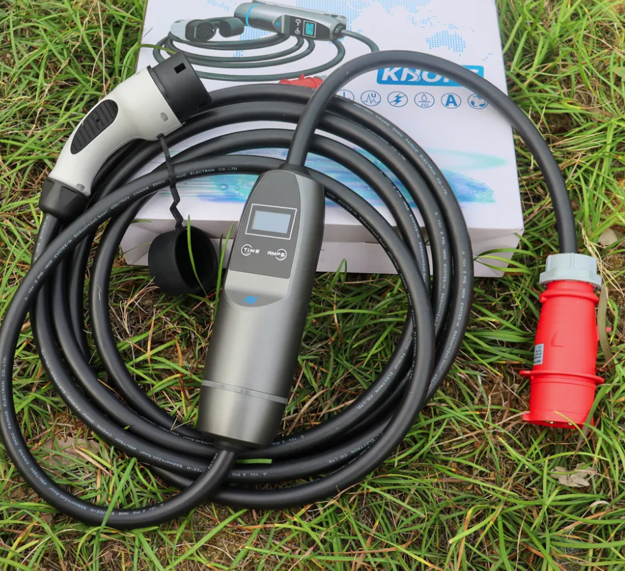 Заряжатель 22kw автомобиля зарядного кабеля Ev заряжателя Evse типа 2 портативный