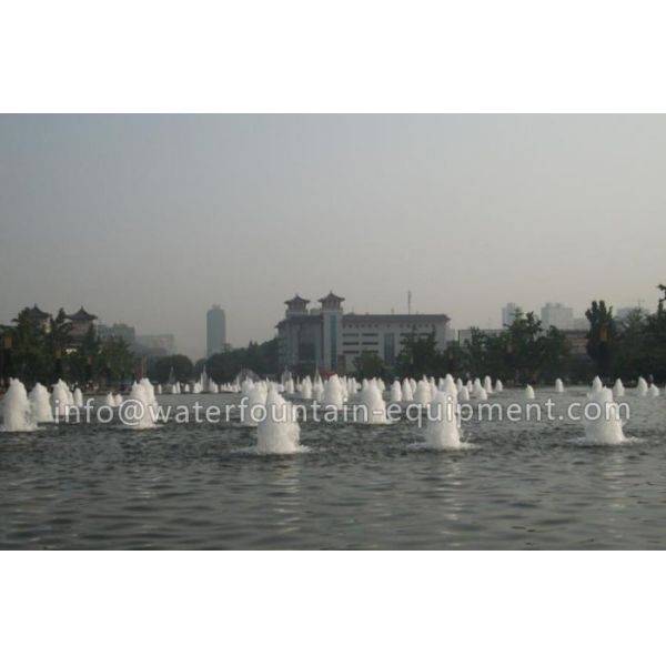 Cup Shape Gushing Water Fountain Nozzles Aeration With Milk White Bubbles