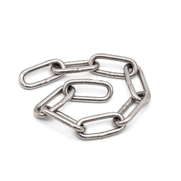 Welded 36 Mm Stainless Steel Long Link Chain / DIN 766 Short Link Chain