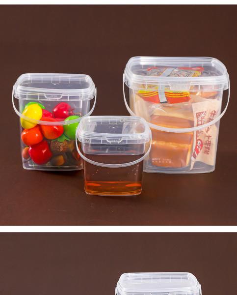 Plastic Deli Containers With Lids Ice Cream Containers Buckets Square Food Storage Containers Freezer Safe For Kitchen Party Drinks Snacks Fruits Desserts