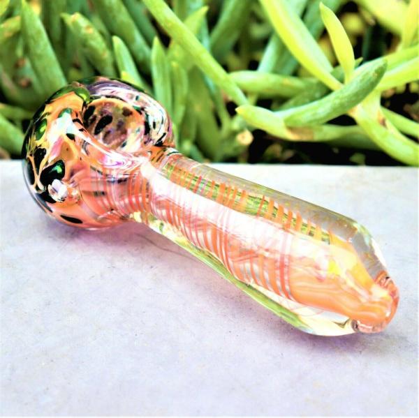 4,5 mão de vidro grossa do redemoinho da goiaba conduzem o fumo de cigarro Collectible Herb Bowl