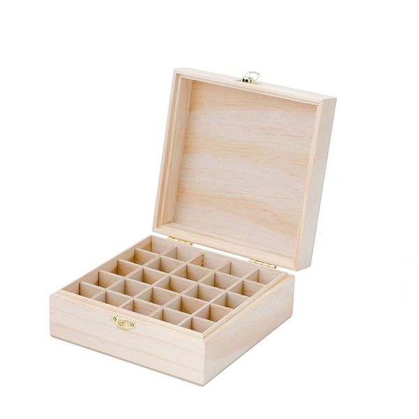 Customizable Multi-tray Large Essential Oils Storage Wooden Package Box with Dividers