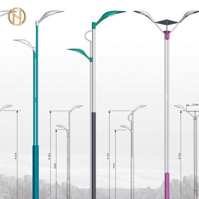 Octagonal Street Light Pole  Q345B Single Arm Light Pole 3-12M Height