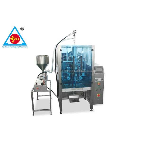 high Quality Oil milk liquid sauce Filling Machine With Mixing And Heating Tank tomato paste sauce packing machine