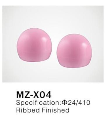 Φ24/410 PP/PET round ball plastic cap for cosmetic plastic bottle closure, ribbed finished