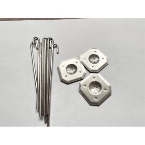 Finished Aluminum 0.5mm Solar Panel Clips Ultraviolet Protection