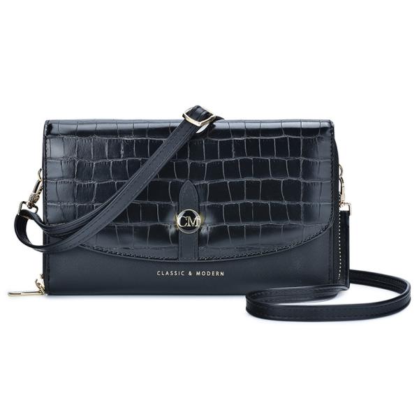Polyester Lining Female Crossbody Bag 7cm 20cm Pink Leather Sling Bag