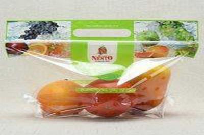Stand Up Fresh Fruit Bags Packaging BOPP Material Reusable With A Tear Notch