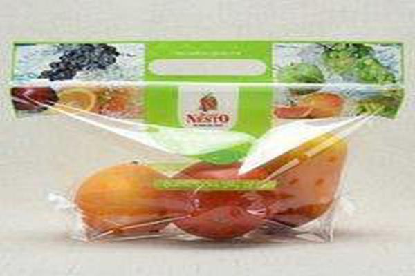 Stand Up Fresh Fruit Bags Packaging BOPP Material Reusable With A Tear Notch