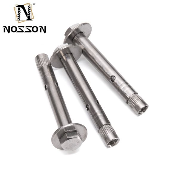 700 Capacity M8 M10 M12 Grade 8.8 GS Galvanized Steel Hex Head Antiskid Shark Fin Sleeve Anchor Bolt IN and ISO Standard