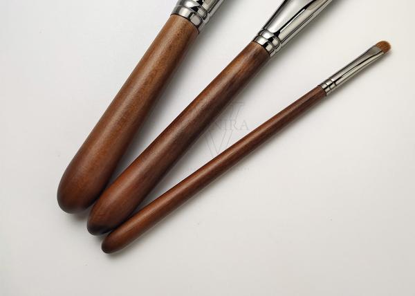 Escova natural do destaque da escova do pó do círculo do cabelo da cabra de Vonira para o artista Makeup Tools