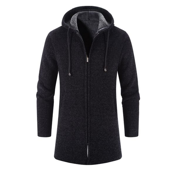 Upgrade Your Wardrobe Men's Chenille Print Cardigan Sweater Coat for Autumn and Winter