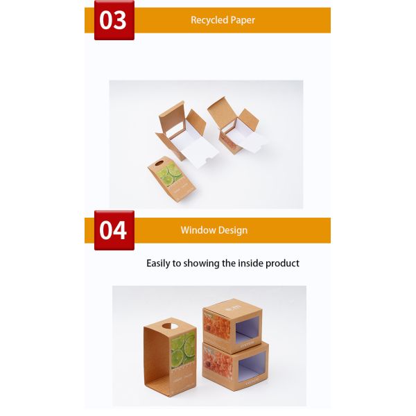 Blanc de empaquetage écologique adapté aux besoins du client de Brown de boîte