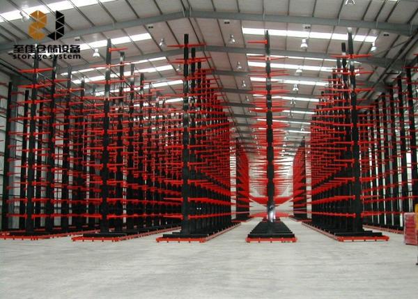 Lumber Cantilever Rack System Powder Coating Warehouse Cantilever Racking Manufacturer