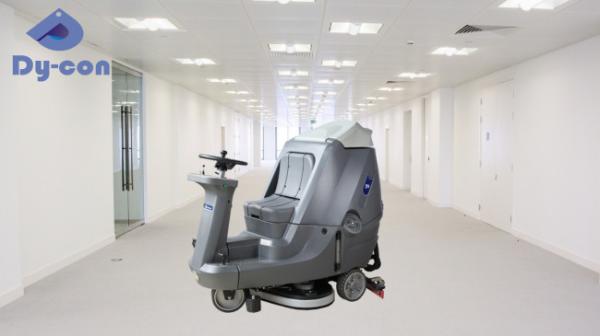Machine de nettoyage de sol de qualité commerciale alimentée par batterie 2 pinceaux inclus pour les immeubles de bureaux