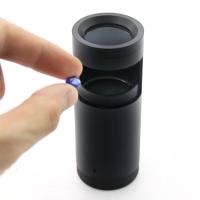 Batterie en aluminium noire portative FPP-30 de bouton de Gem Polariscope Buit-In 3V