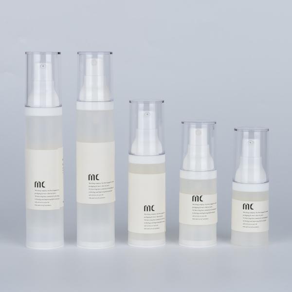 PP 10ml-50ml Airless Pump Bottle Empty Plastic Pump Bottles Round Shape (MC-232)