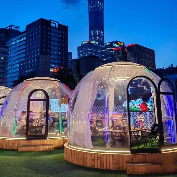 Outdoor sun room scenic  PC star room Outdoor camping tent transparent bubble room