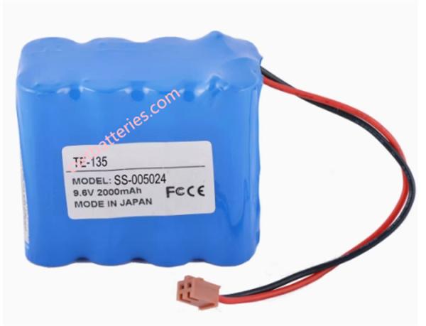 Batterie compatible Terumo TE-135 SS-005024 9.6V 2000mAh, couleur bleue, accessoires médicaux