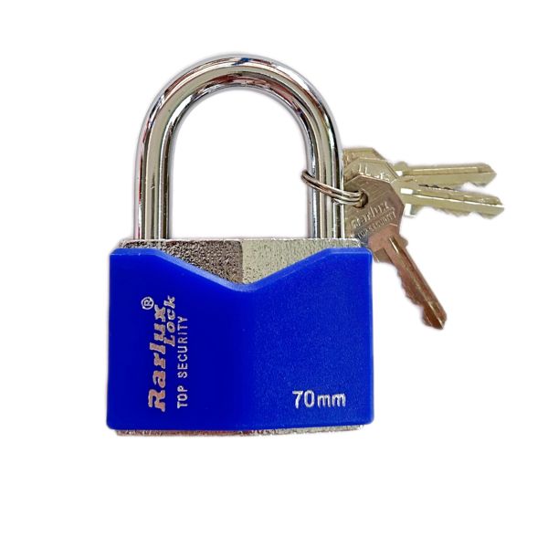 Hot Selling Wholesale China Padlock  Plastic Cover Rhombic Type Iron Padlock