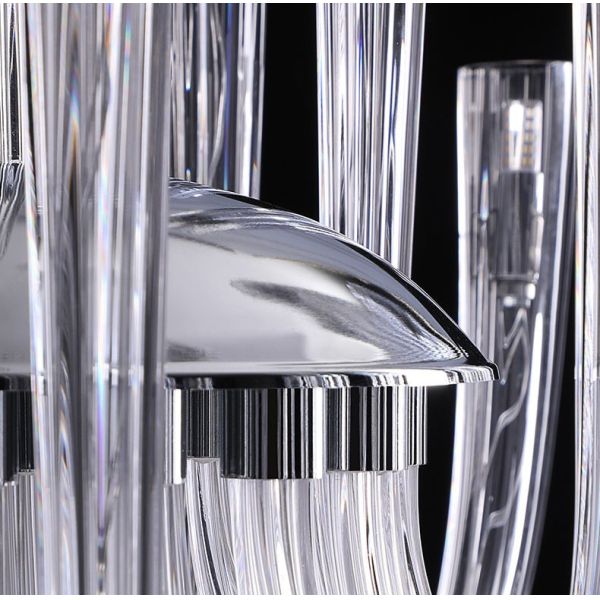 Post Modern Light Luxury Flower Glass LED Pendant Light Living Room Dining Room Bedroom Chandelier