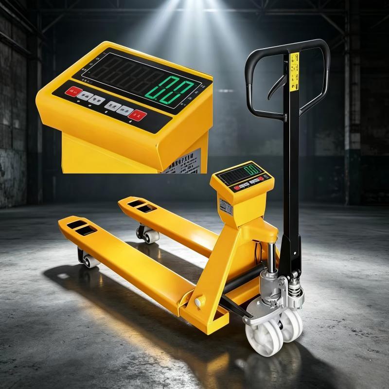 High Precision Industrial Pallet Truck 2000kgs 3000kgs Hydraulic Pallet Jack With Built In Scale