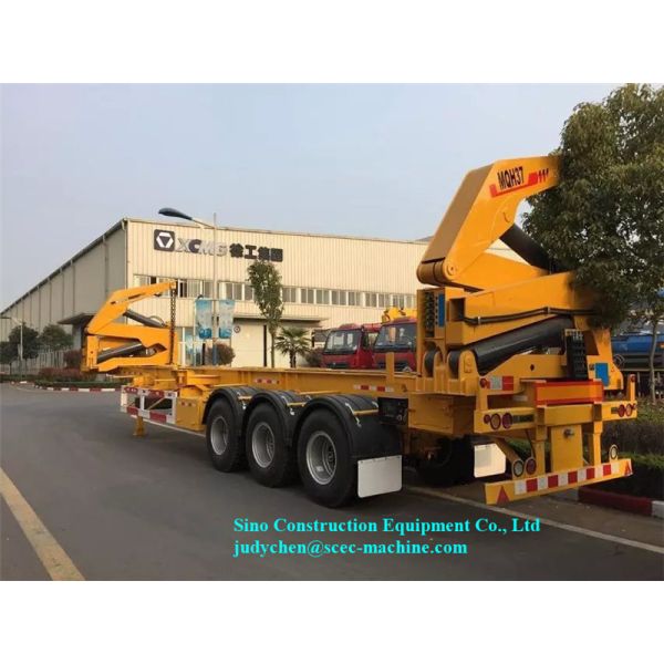 Трейлер МКХ37А контейнера Сиделифтер дистанционного управления установленный на трейлере 3 цапф Семи