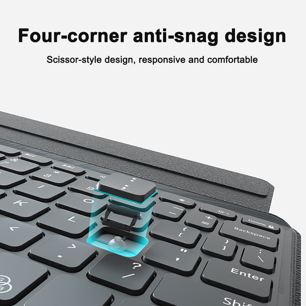 OEM Detachable Magnetic Backlit Keyboard Case Wireless Keyboard With Built-in Trackpad for iPad 10/10.9/11 Inch A16