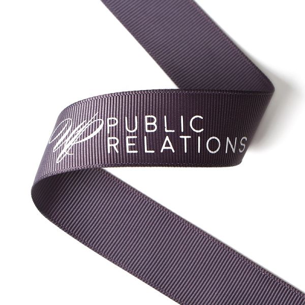Custom Logo Printed Grosgrain Ribbon for Personalized Gifts and Branding