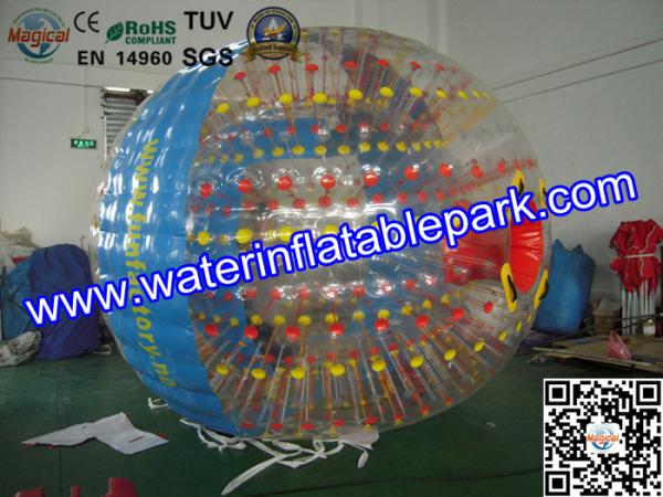 Rolling Human Zorb Ball Rental For Inflatable Aqua Park , Water Polo Ball