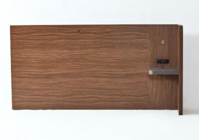 Walnut HPL Full Size Hotel Style Headboards With Lights American Design